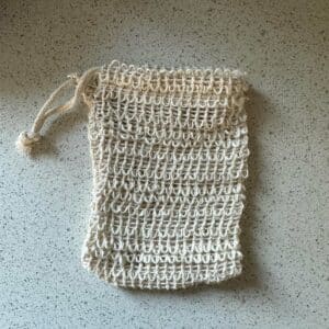 pochette à savon en sisal